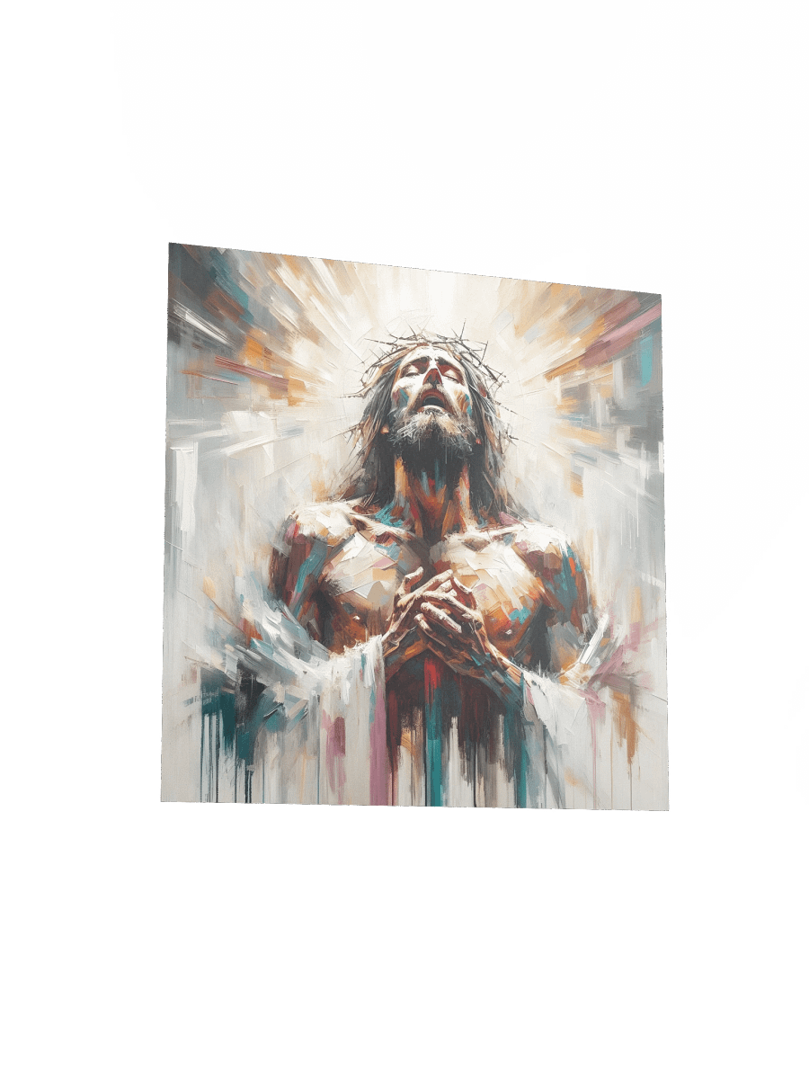 Radiant Jesus Christ Resurrection Wall Art | Modern Christ Art Canvas Print product image (3)