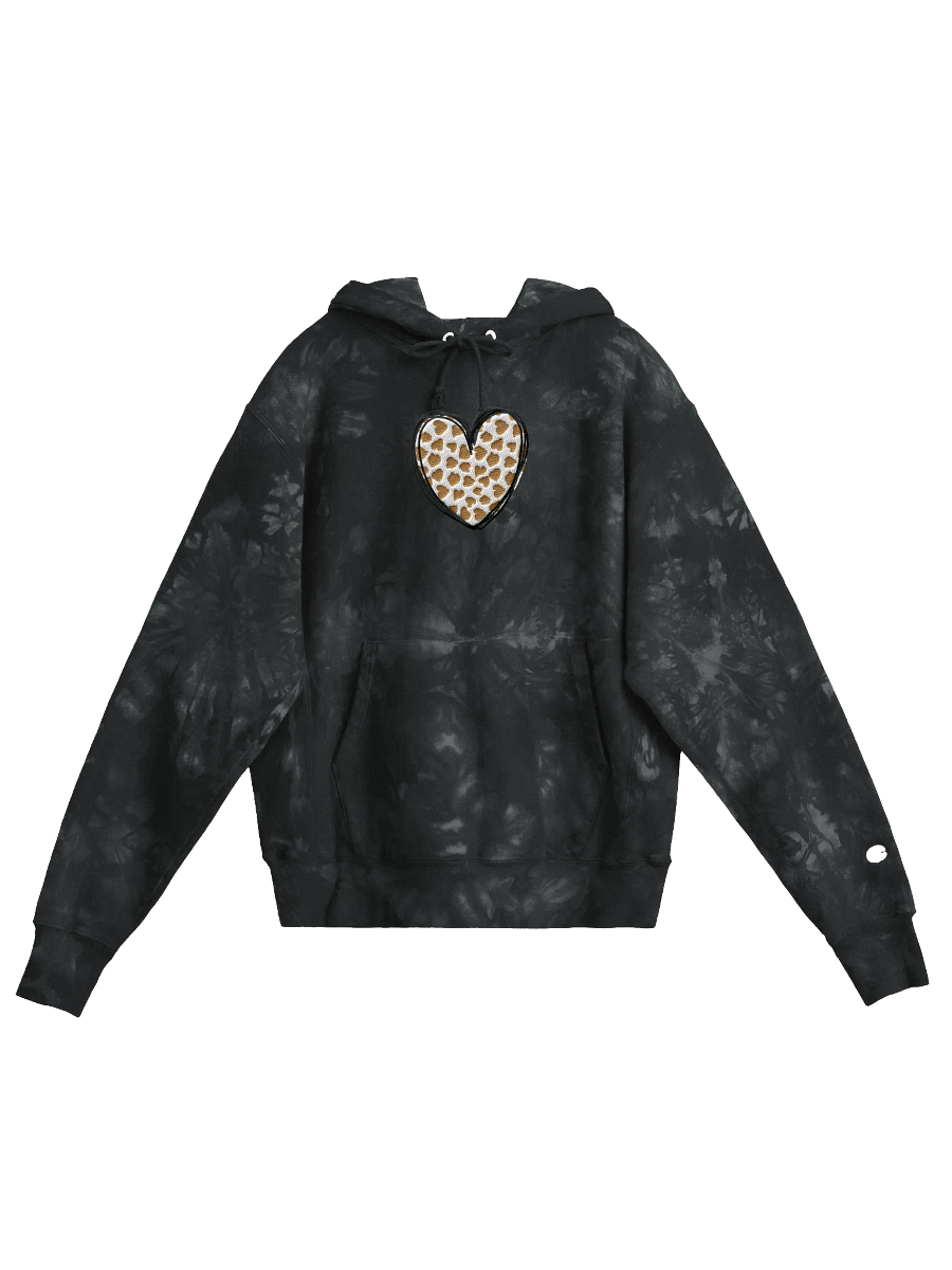 Cheetah Heart Love Champion Tie- Dye Hoodie product image (1)