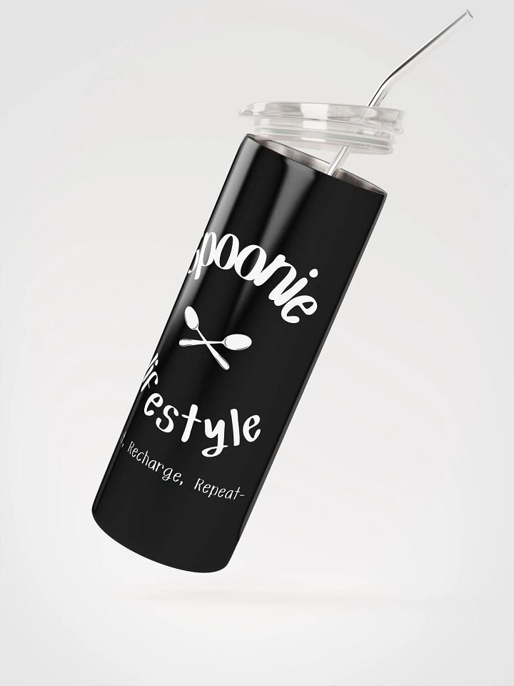 Spoonie Lifestyle- Rest, Recharge, Repeat stainless steel Tumbler (20oz) product image (2)