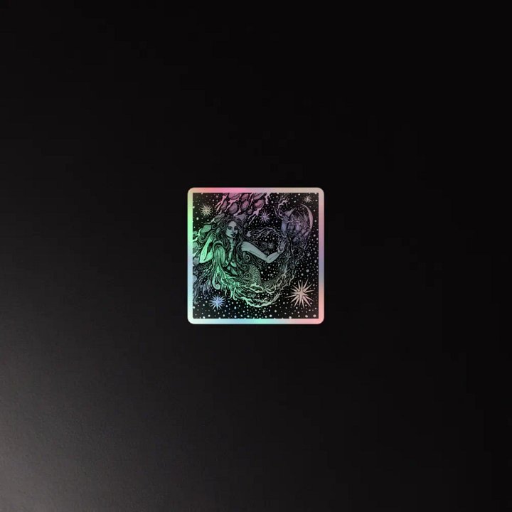 Aquarius Zodiac, Holographic Sticker Sheet product image (2)