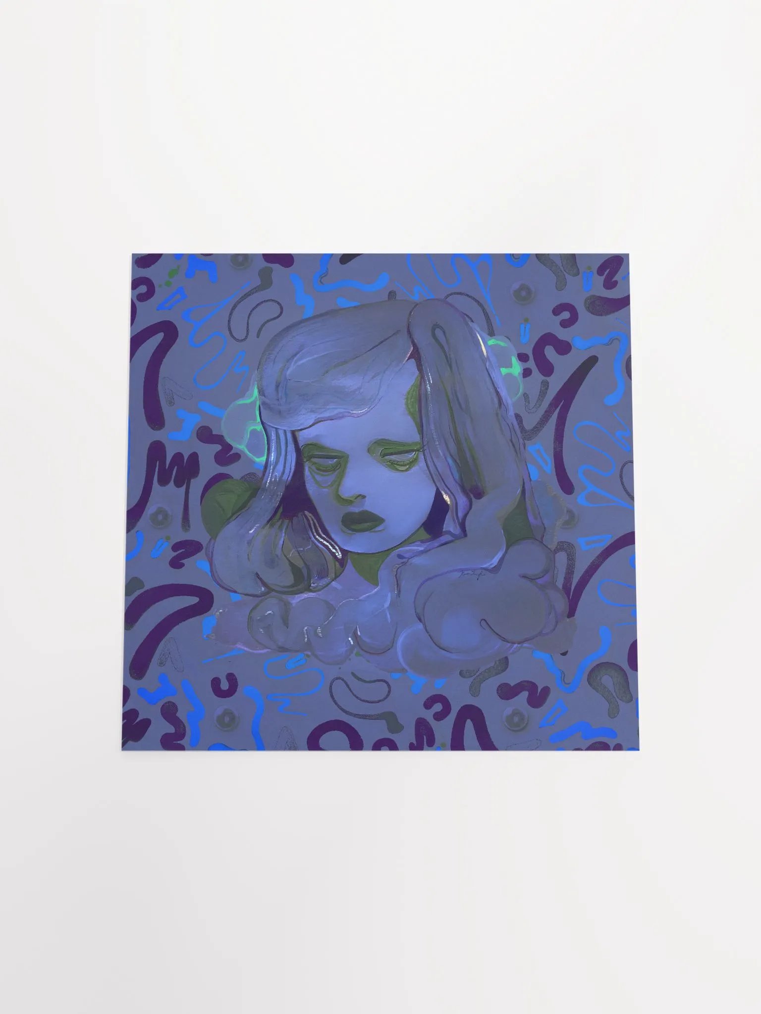 The Sea in Her Eyes Square Matte Print product image (17)