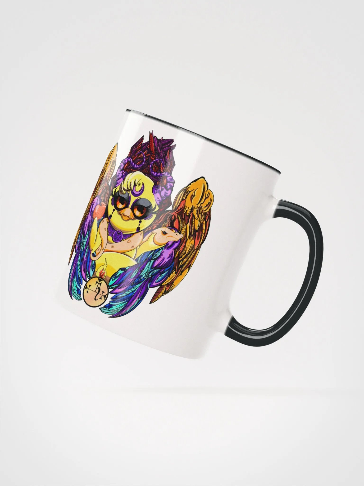 Goth Chicks Rule: Ceramic Mug with Color Inside product image (2)