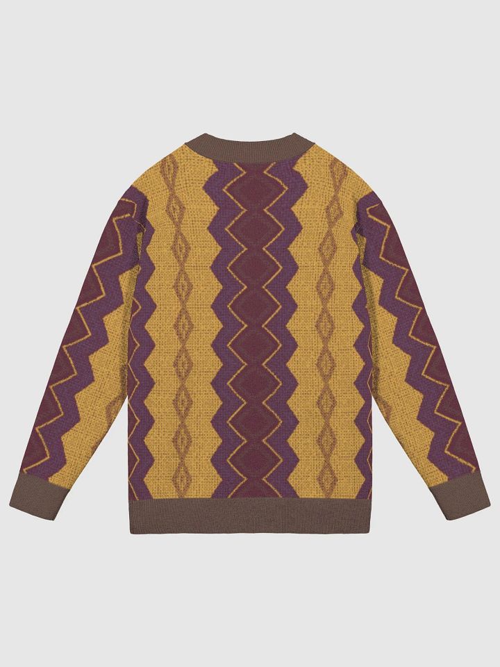 Zigzag Chic Jacquard Knit Cardigan product image (10)