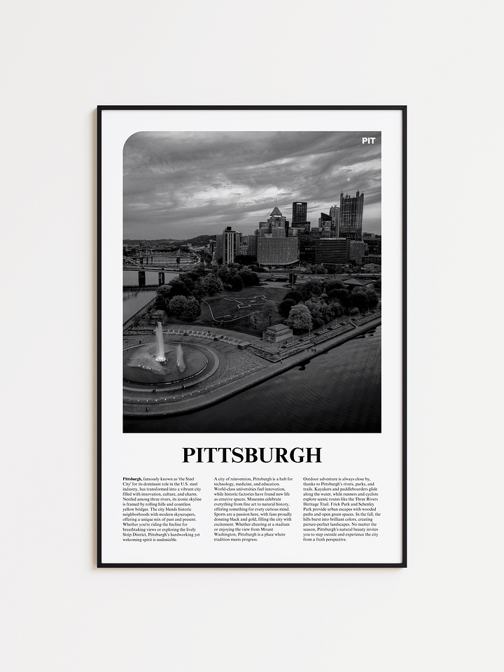 Pittsburgh 03 Newspaper Poster product image (1)