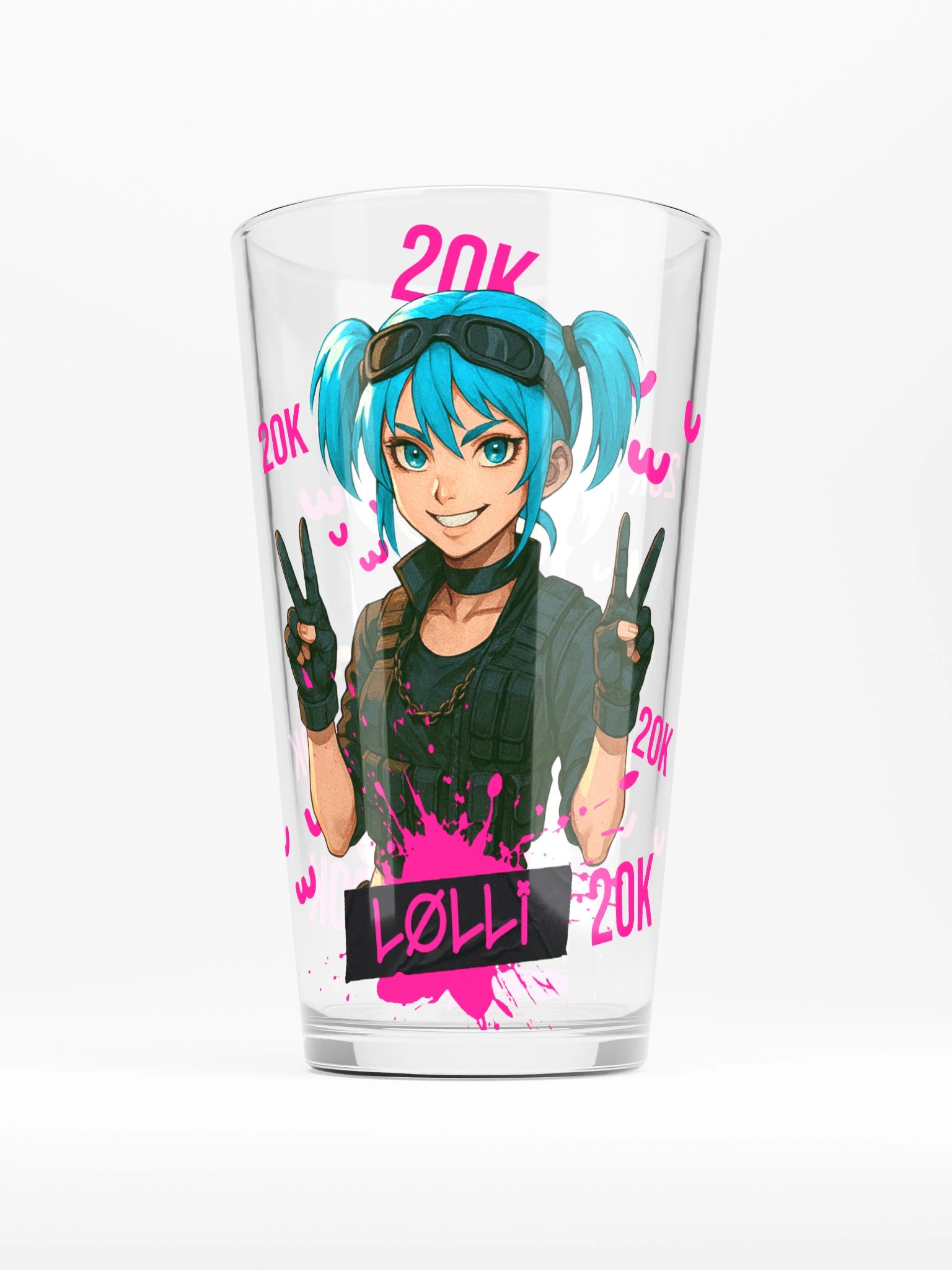 Limited Edition 20k Subscriber Lolliverse Pint Glass product image (1)