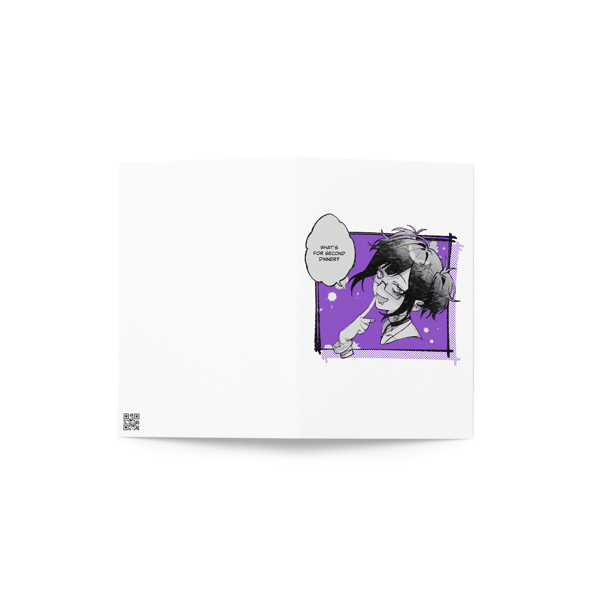 Second Dinner Vertical Greeting Card product image (2)