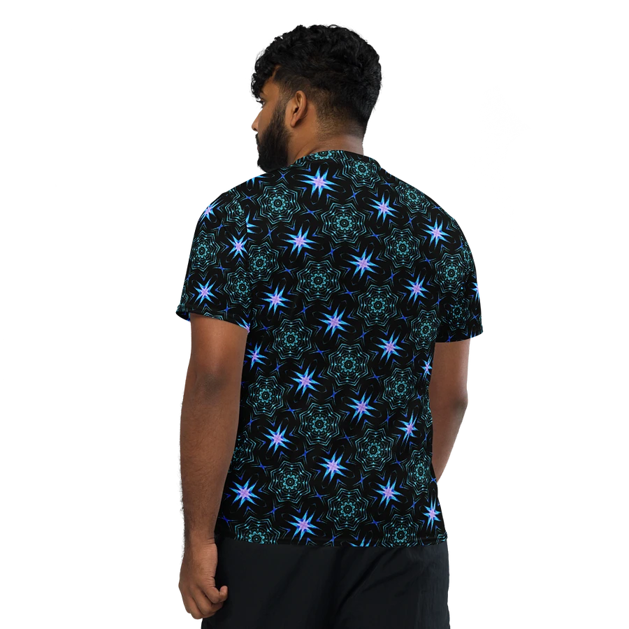 Abstract Repeating Design Unisex All Over Print V Neck Sports Jersey product image (4)