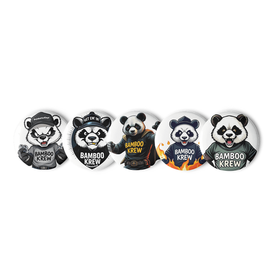 Bamboo Krew Panda Pin Set product image (1)
