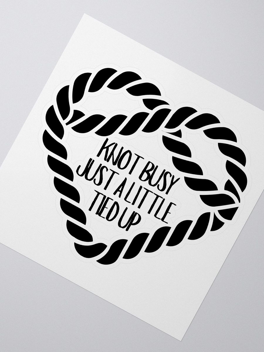 Knot Busy Vinyl Sticker product image (2)