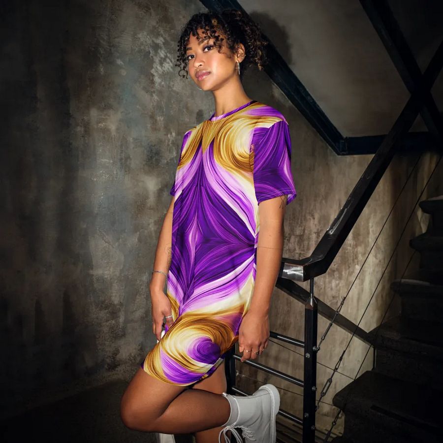 Swirl Spirit T Shirt Dress product image (12)