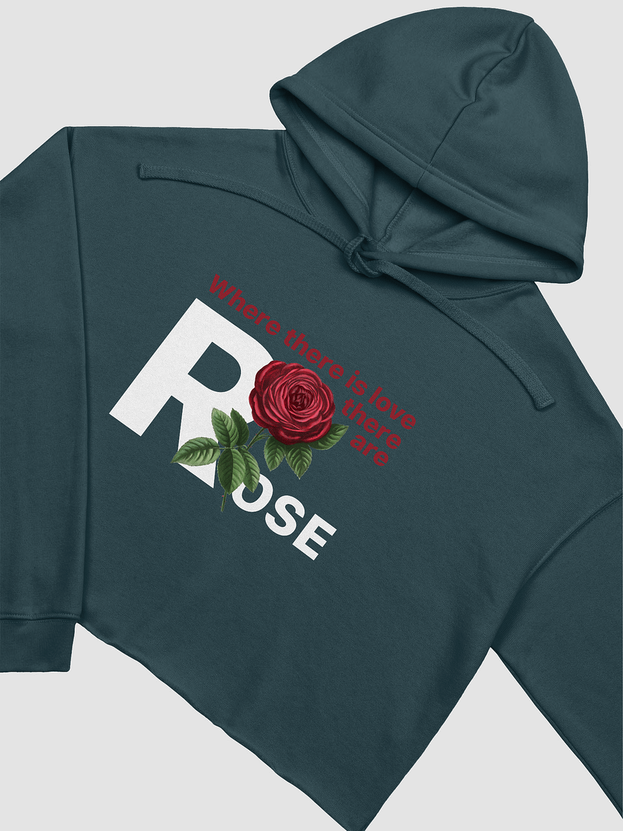 BUIII: Where there is love, there are rose Fleece Crop Hoodie product image (19)