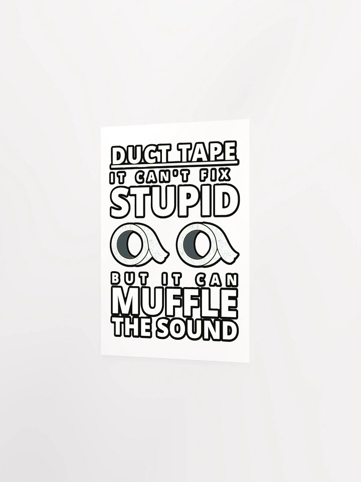 DUCTTAPE : IT CAN'T FIX STUPID BUT IT CAN MUFFLE THE SOUND product image (8)