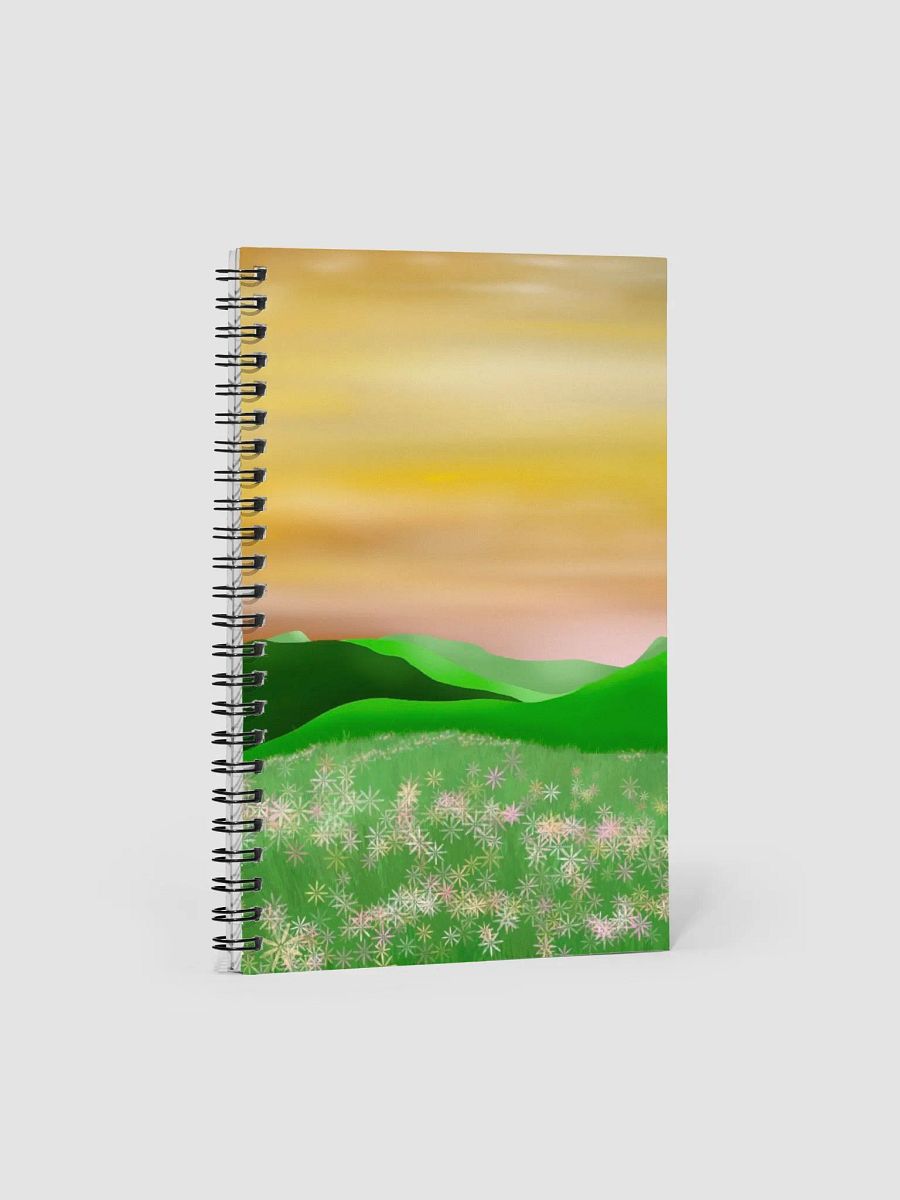 Floral Grass Meadow Sunset Notebook product image (1)
