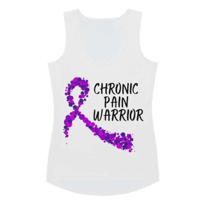Chronic Pain Warrior Bubble Ribbon Tank Top (Women's) product image (1)