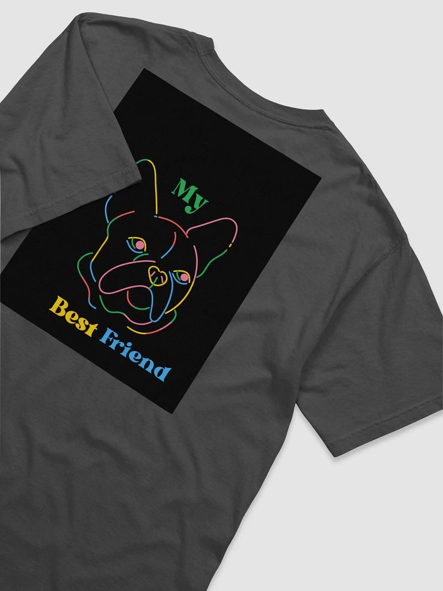 Neon French Bulldog Outline T-Shirt product image (4)