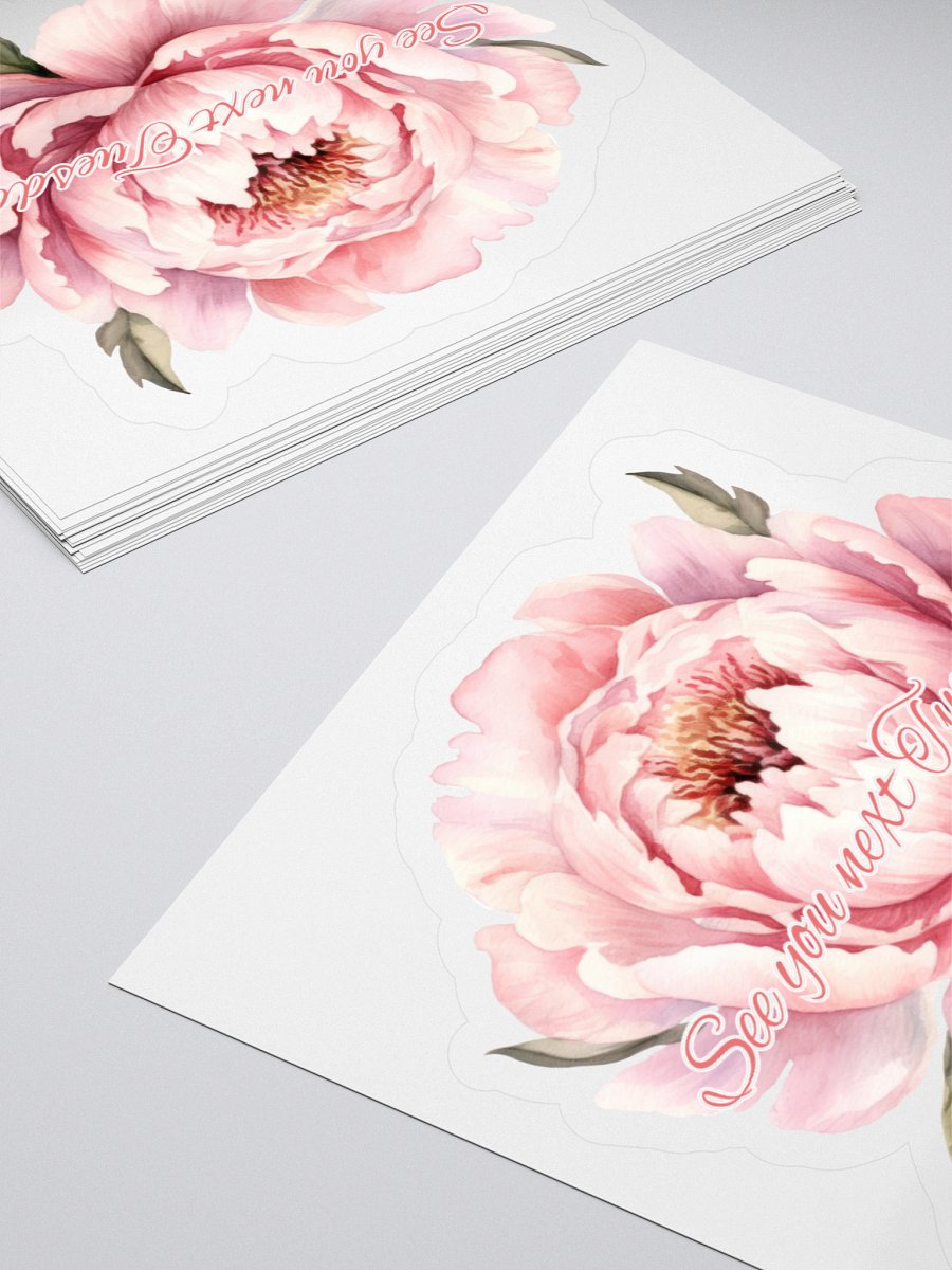 Peony Perfection Kiss Cut Stickers product image (10)