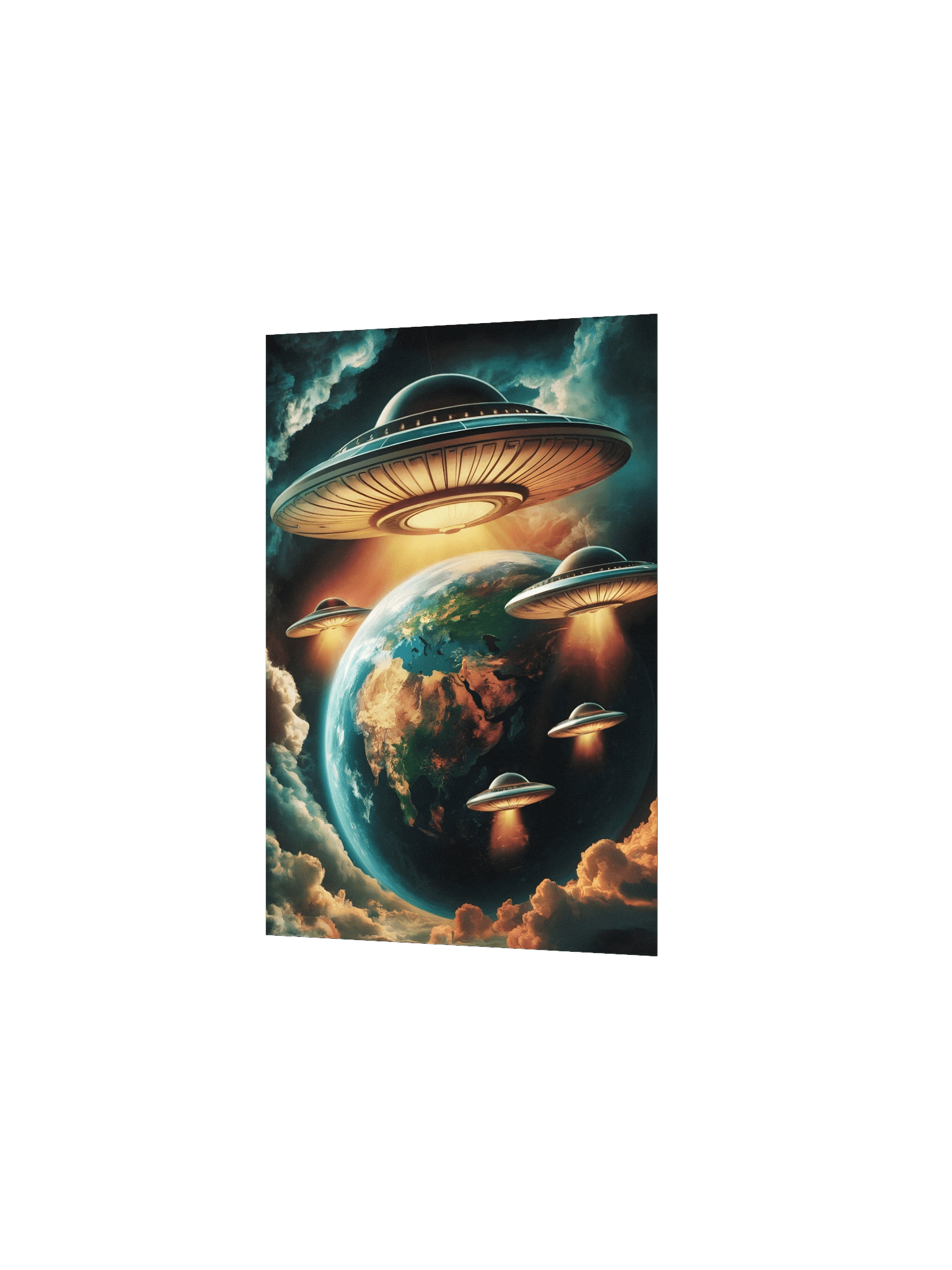 👽 Alien Invasion Poster – Retro Sci-Fi Extraterrestrial Wall Art product image (3)