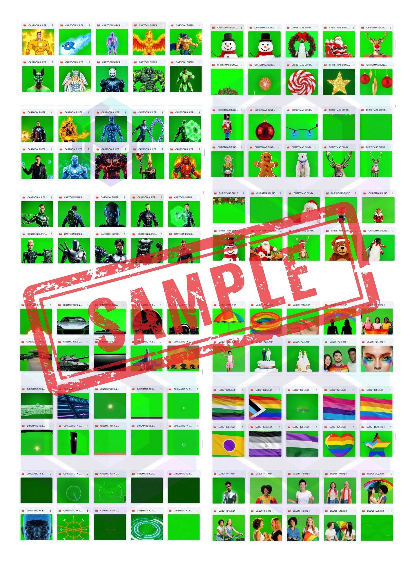 16 BUNDLE OF GREEN SCREEN CLIPS WITH FREE ACCESS FOR UPCOMING GREEN SCREEN BUNDLES product image (3)