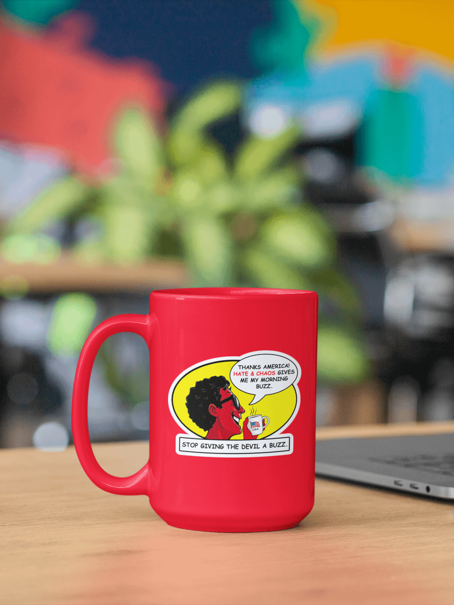 America Stop Giving The Devil A Buzz - Sticker product image (2)