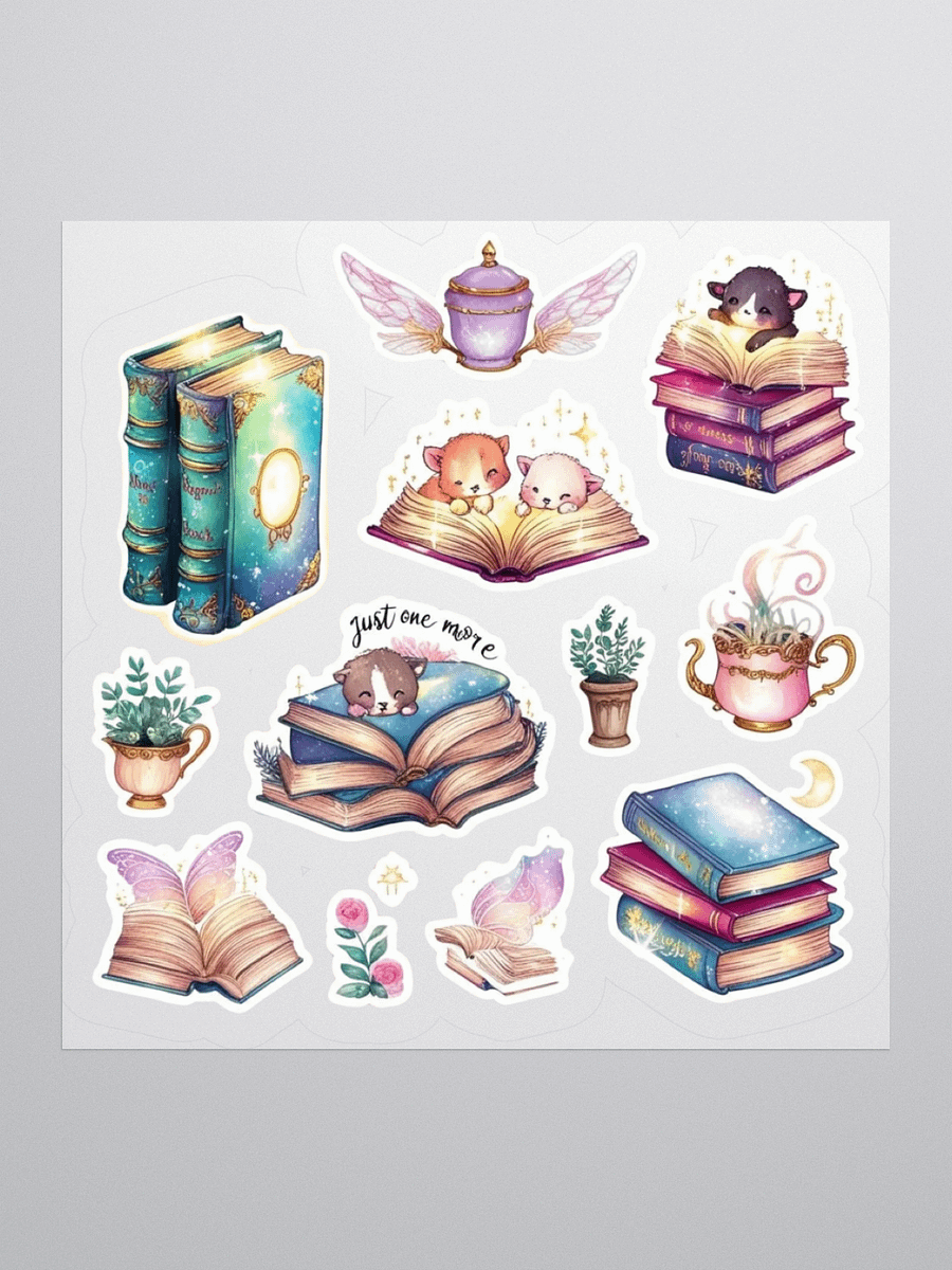Whimsical Bookish Delights Sticker Pack product image (1)