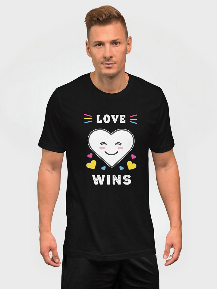 Heart Face Love Wins LGBTQ Pansexual Pride T-Shirt product image (1)