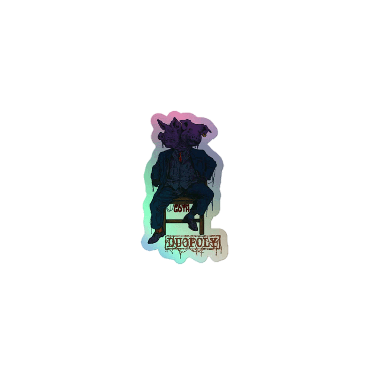Duopoly Pigs Holographic Sticker product image (1)