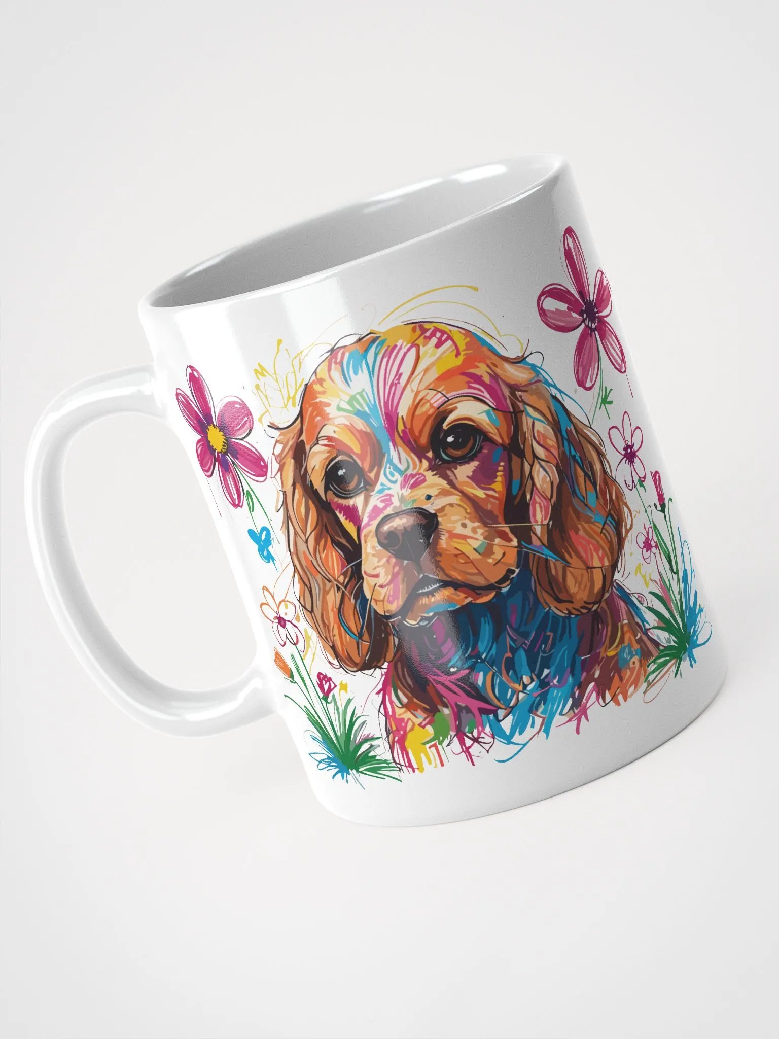 Scribbles Cocker Spaniel 1 , Mug product image (3)