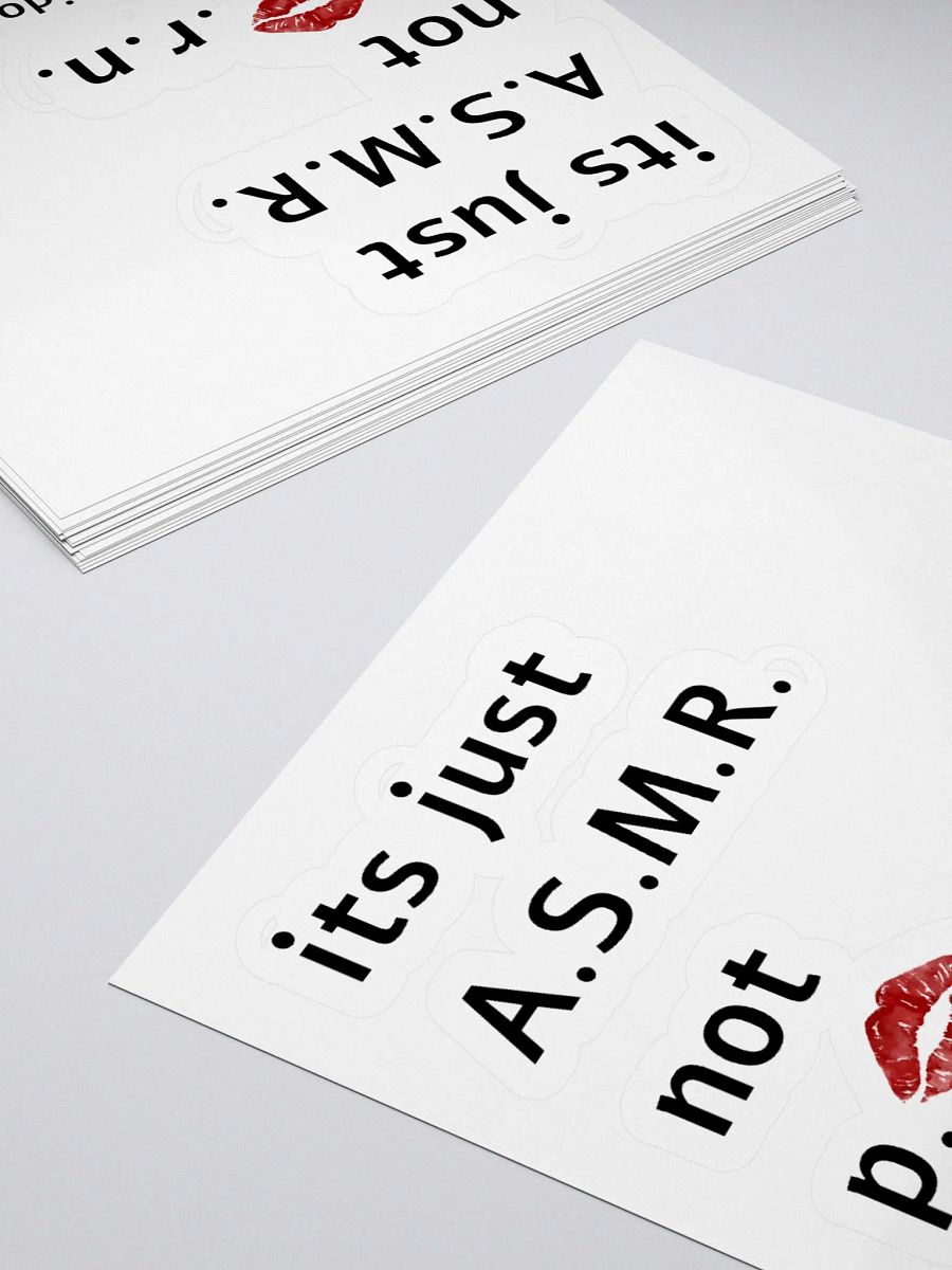 ASMR not p*rn sticker product image (11)