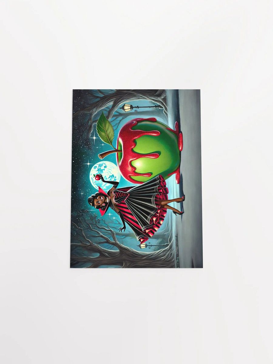Whimsical Vampire and Apple Halloween Premium Matte Poster product image (11)