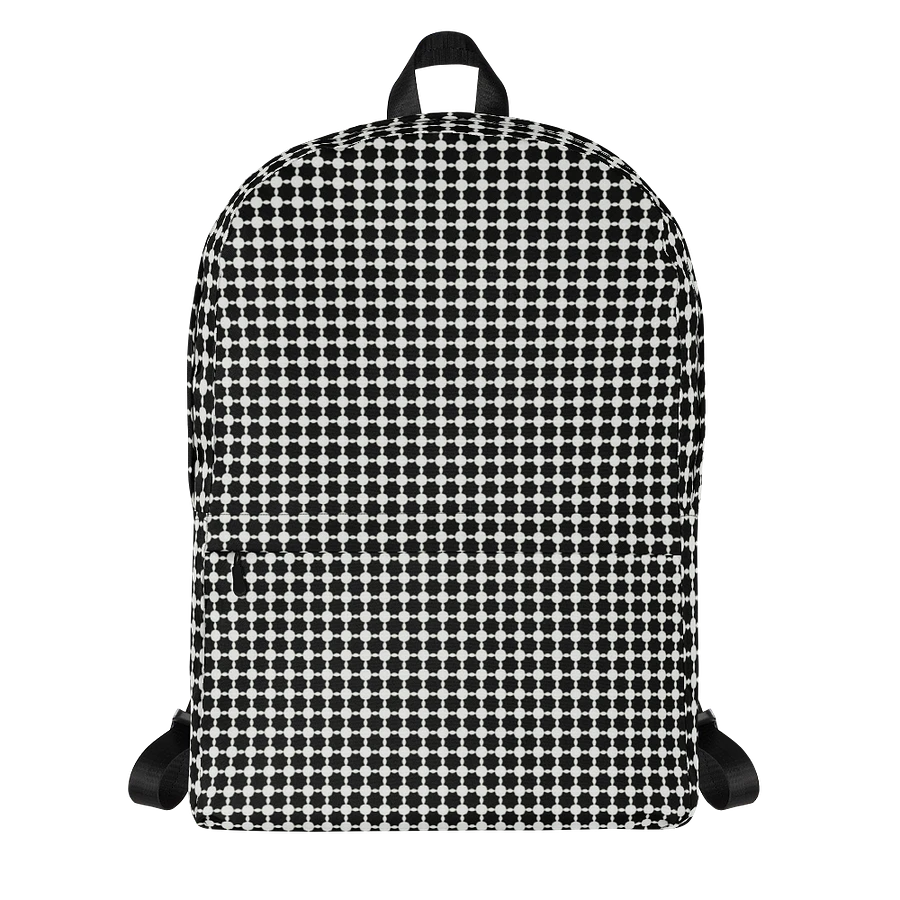 Abstract Black and White Chain Back Pack product image (4)