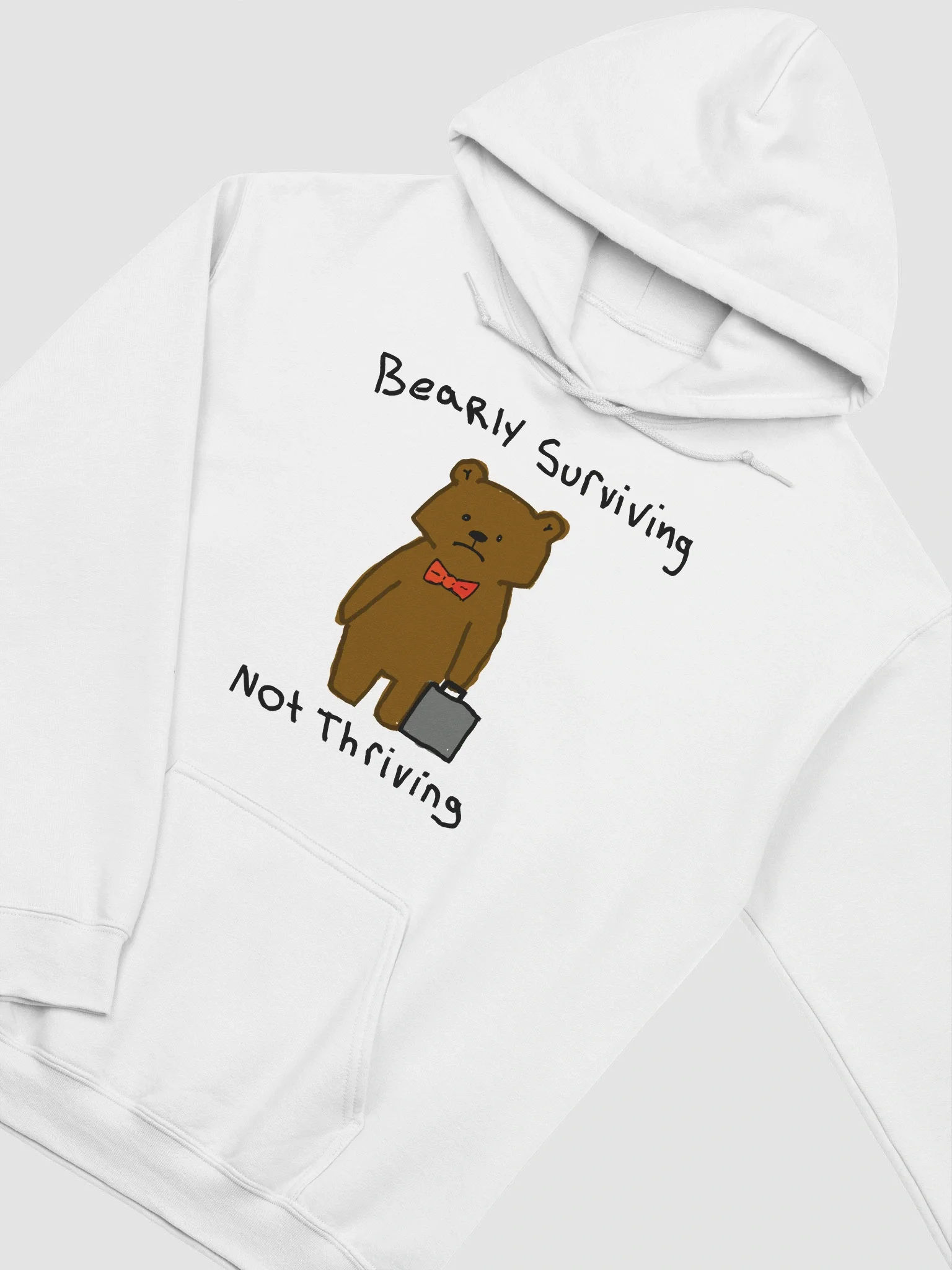 Bearly surivivng not thriving Hoodie product image (16)