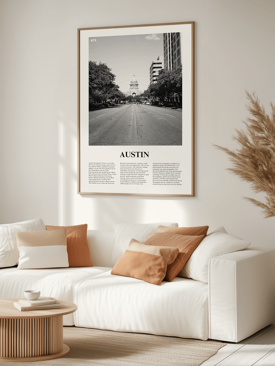 Austin 03 Newspaper Poster | Framed product image (3)