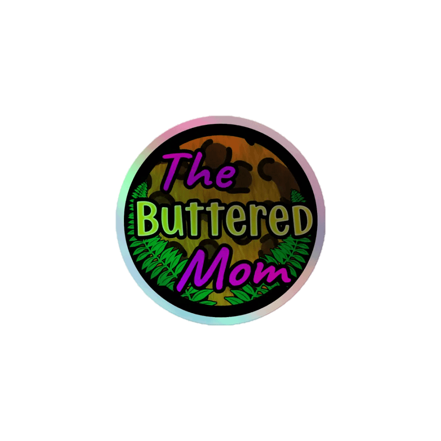 Buttered Mom Holographic Sticker product image (1)