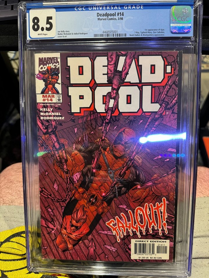 Deadpool #14 (1998) | CGC 8.5 | 1st Appearance of Ajax | Typhoid Mary & Zoe Culloden product image (1)