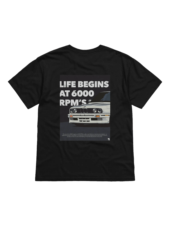 6000 RPM's Car Front-End Illustration T-Shirt product image (2)