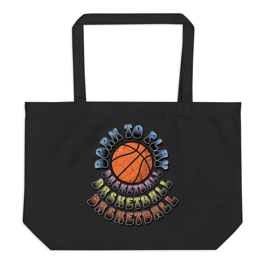 Born To Play Basketball Retro Statement Tote product image (1)