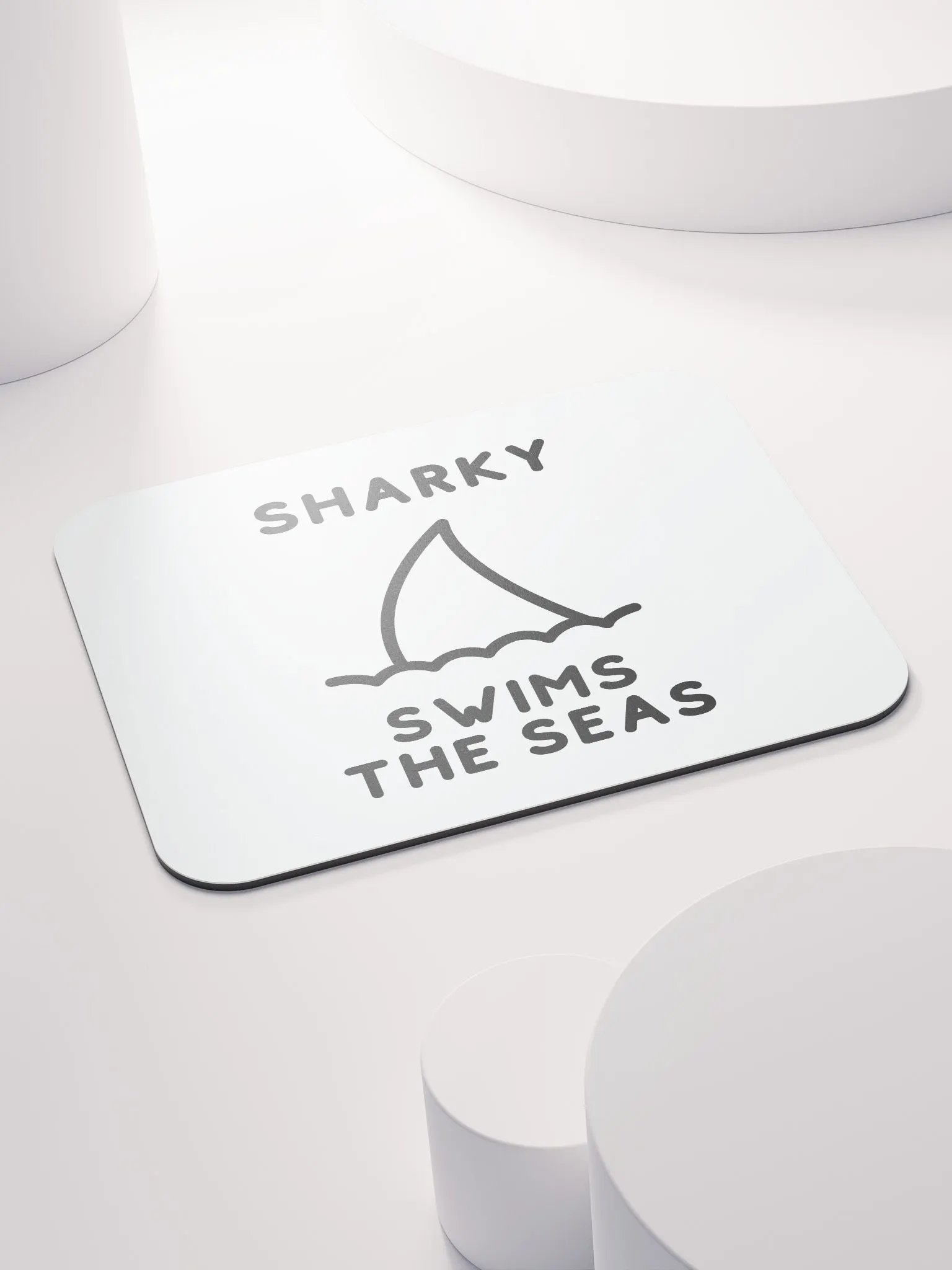 Sharky Swimming Mouse Pad product image (4)