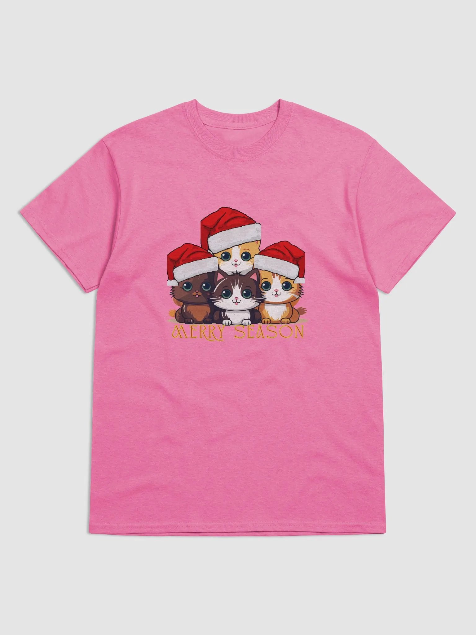 Festive Cats Santa T-Shirt product image (10)