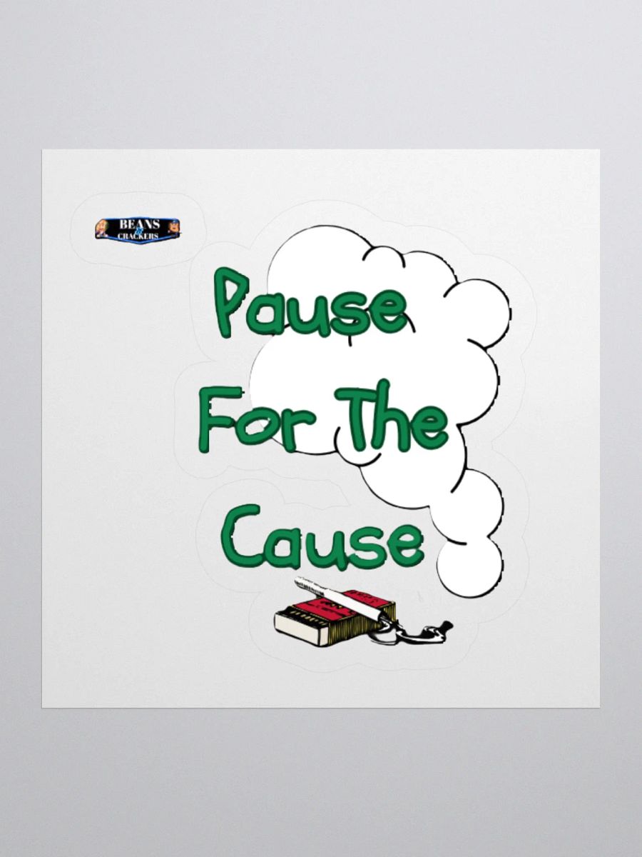 Pause For The Cause Kiss Cut Stickers product image (2)