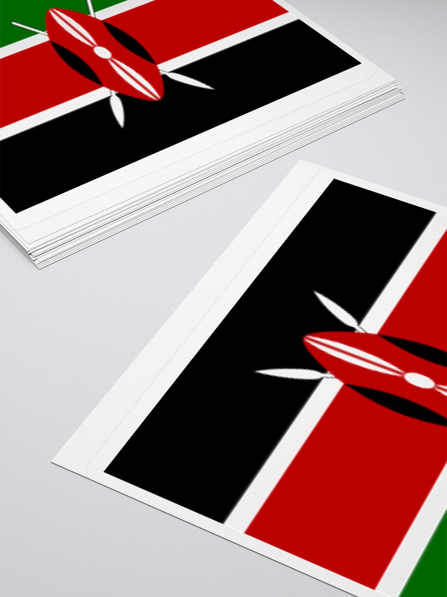 Kenya Flag Sticker | Masai Shield Design | Durable Vinyl | 3 Sizes product image (10)