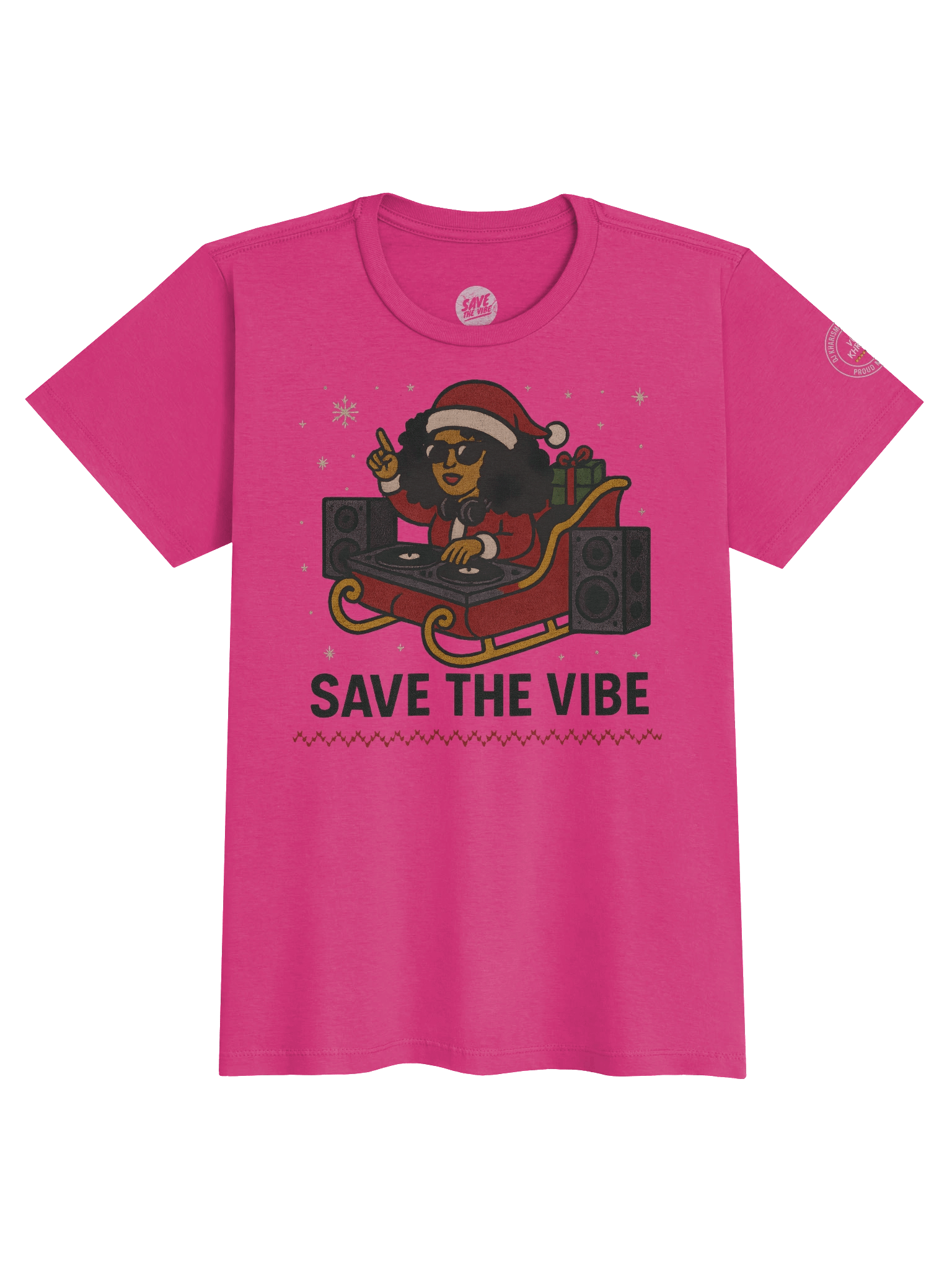 DJ Kharisma Save the Vibe Womens Christmas Tee product image (5)