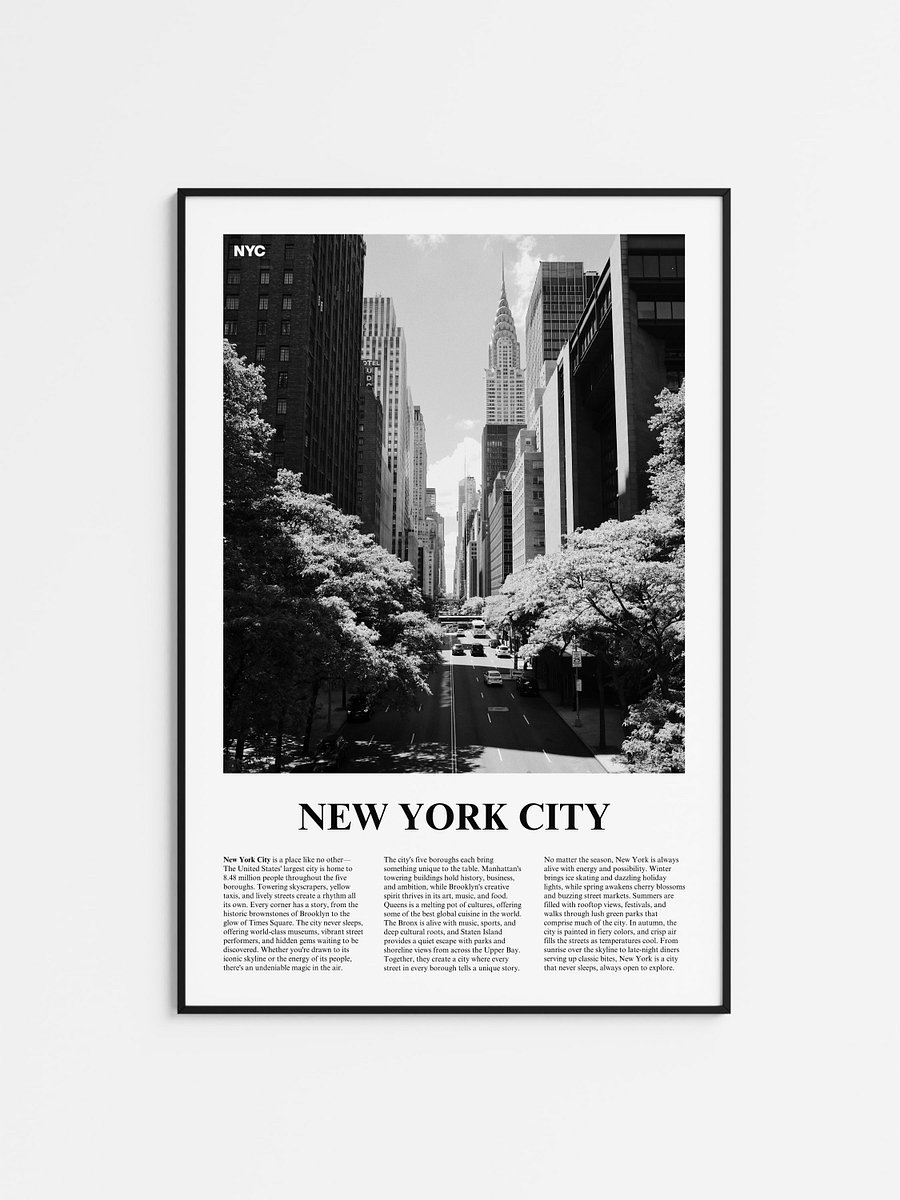 New York City 01 Newspaper Poster product image (1)