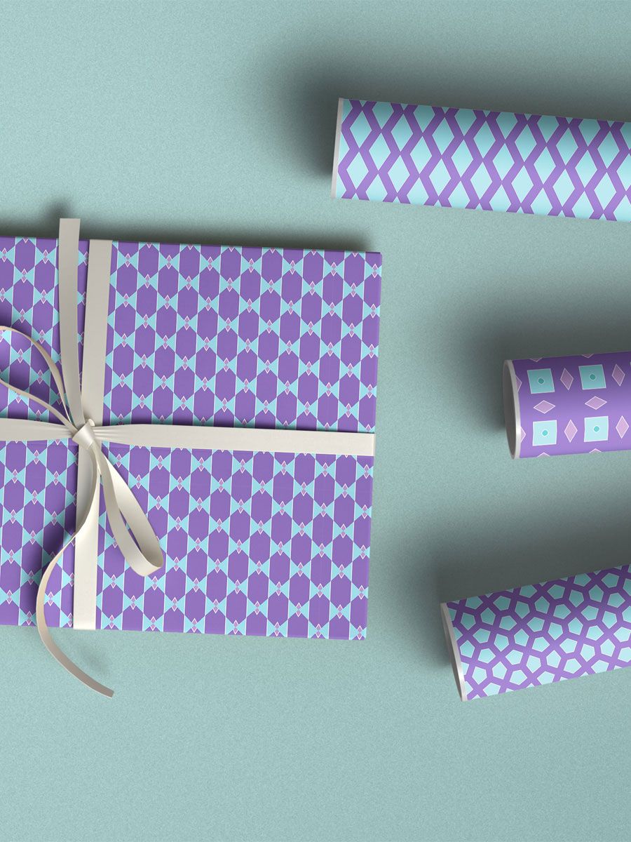 Abstract Pastels Pattern Pack 3 - Purple and Aqua product image (5)