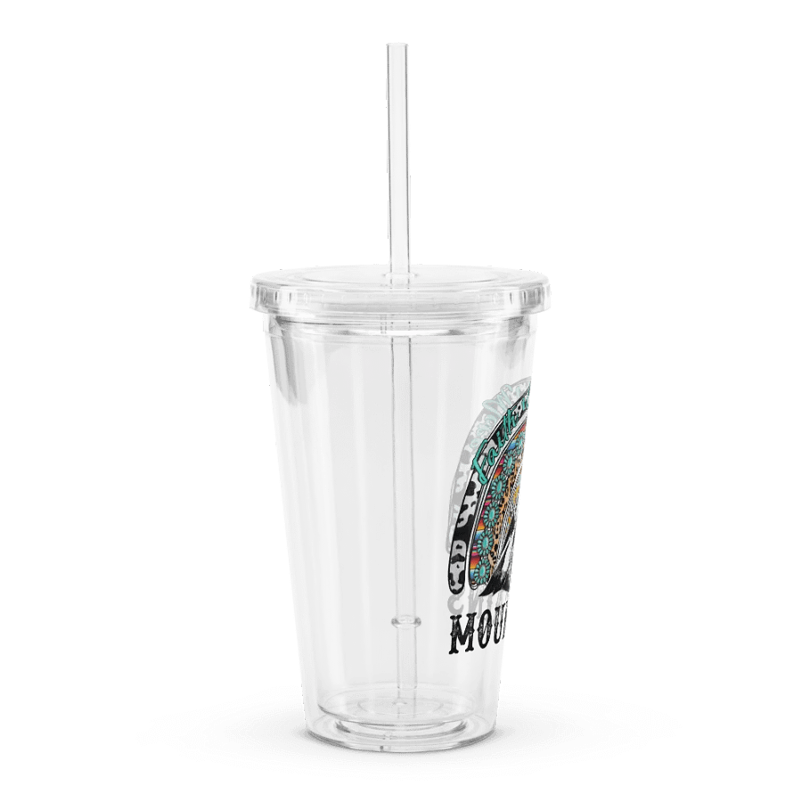 Faith Can Move Mountains - Double Wall Clear Plastic Tumbler product image (3)