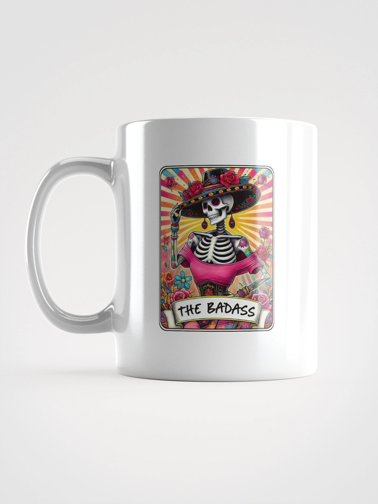 Badass Skeleton Rose Mug product image (1)