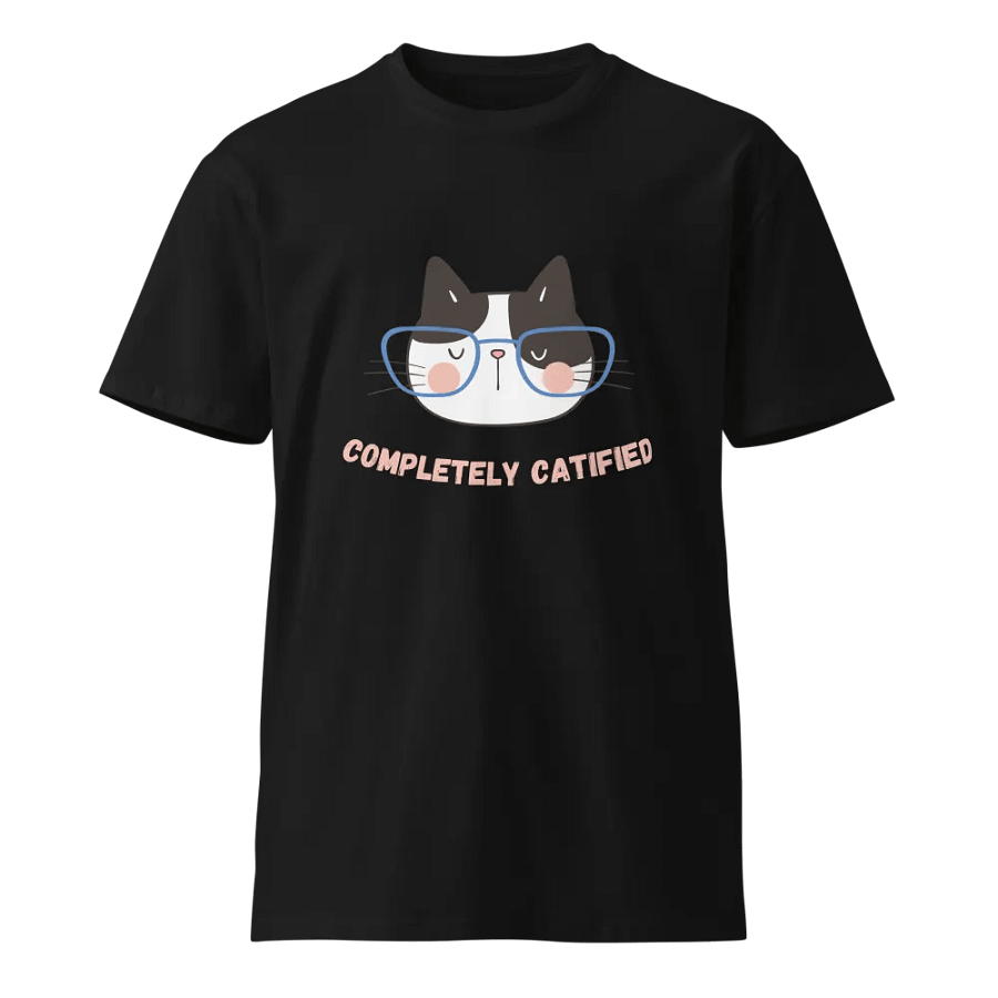 Completely Catified Cartoon Cat T-Shirt product image (1)