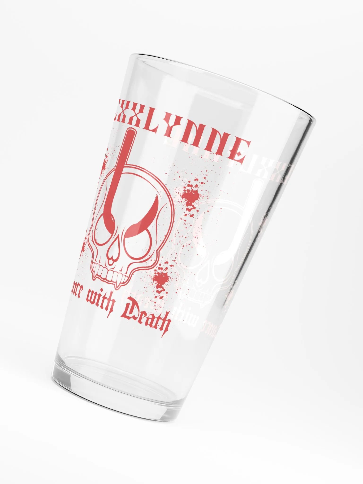 DANCE WITH DEATH PINT GLASS product image (6)