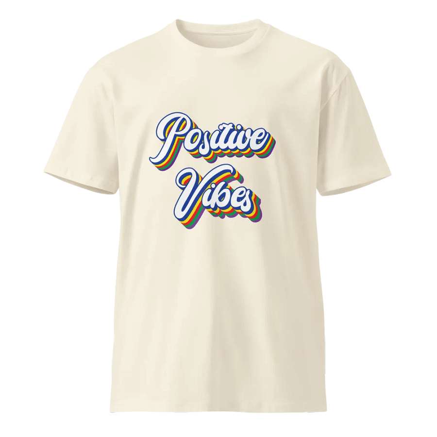 Positive Vibes Typography T-shirt product image (1)