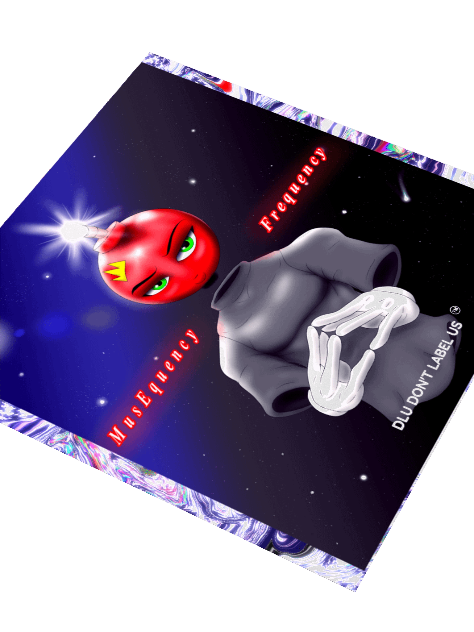 DLU DON’T LABEL US™ Cosmic Smirk Kiss Cut Stickers product image (7)