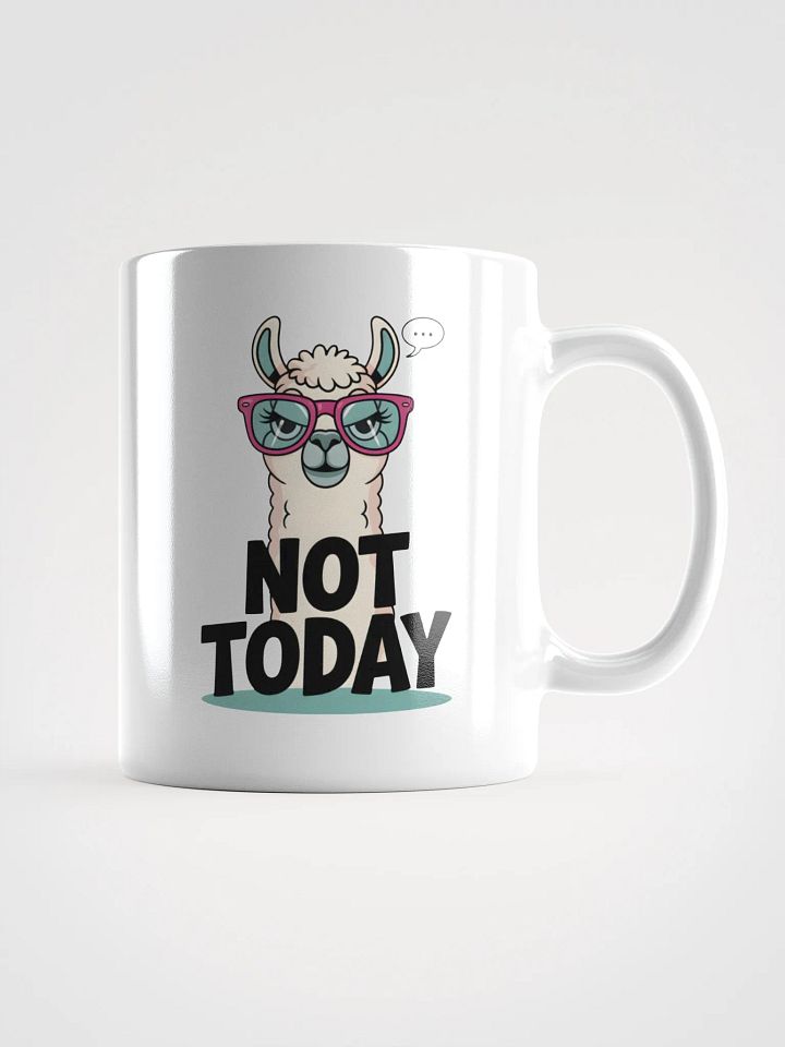 Funny Llama "Not Today" Coffee Mug - Cute & Relatable Gift for Introverts product image (1)